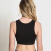 TOP CROP IN COTONE BIELASTICO ACTIVE 5 2868 nero