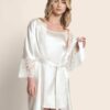 VESTAGLIA IN RASO E PIZZO 1 3 0 12A