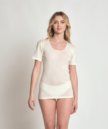 MAGLIA mezza manica - Lana Seta