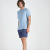 Pigiama corto ,maglia mezza manica ,pantaloncino fantasia barchette con tasche, in Cotone